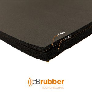 dB Sound Proofing 6 Mm Dbrubber Teker Davlumbaz Oto Ses Yalıtımı Firex Sünger Db Rubber