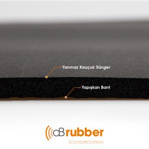 dB Sound Proofing 6 Mm Dbrubber Teker Davlumbaz Oto Ses Yalıtımı Firex Sünger Db Rubber