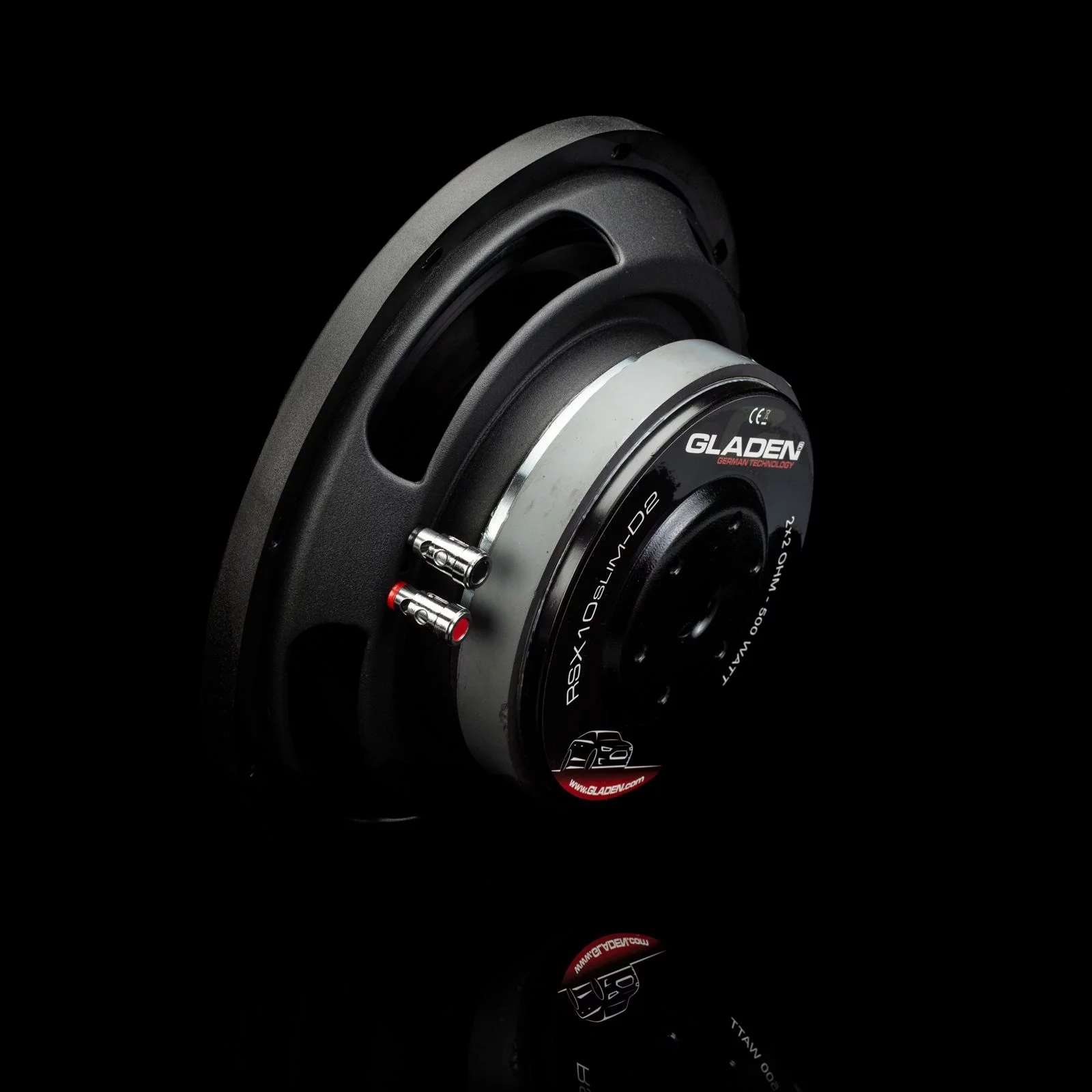 GLADEN RS-X 10 D2 25CM. Slim Subwoofer 375/250 Watt