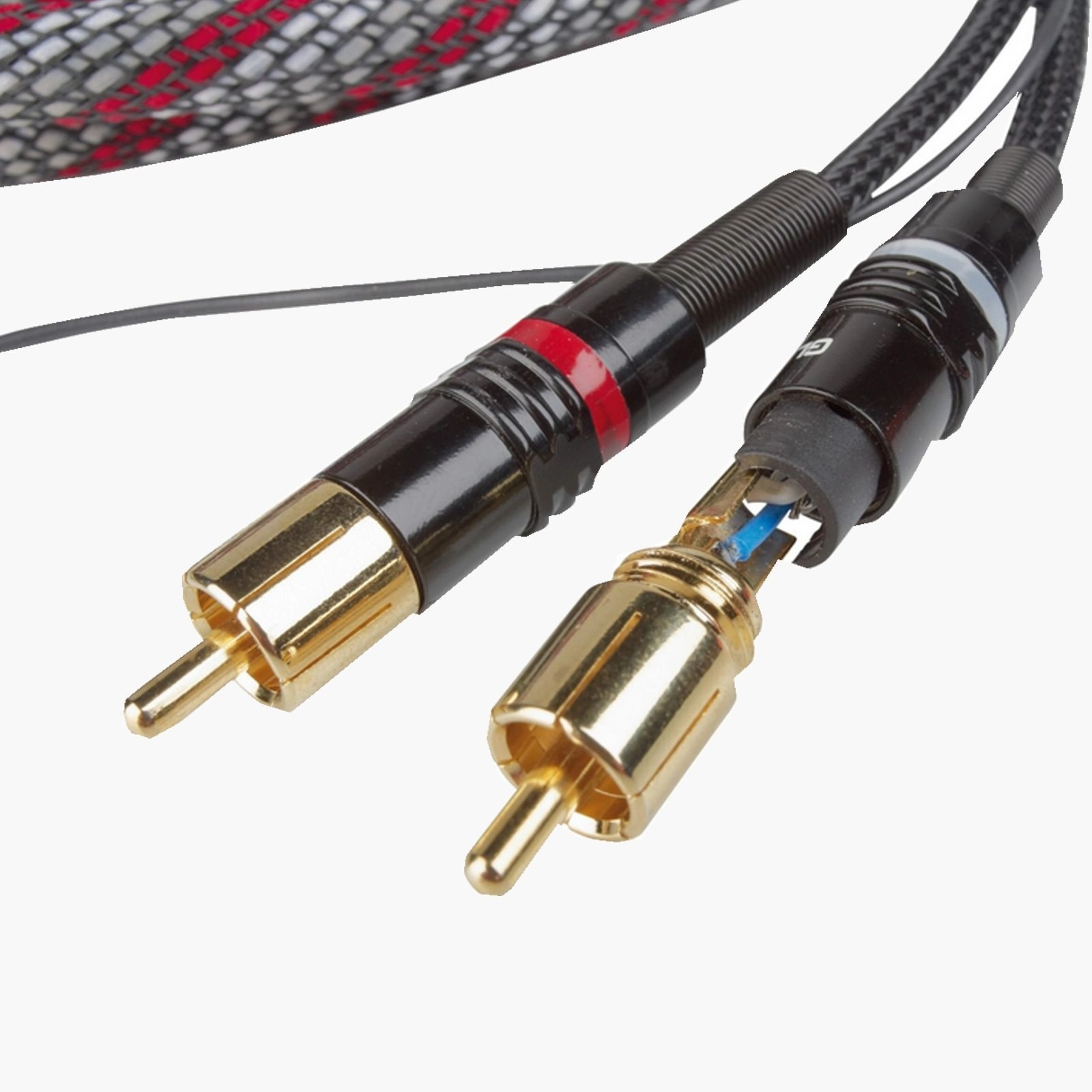 GLADEN AEROSPACE HI-END RCA Kablo Low capacitance 5 M. GERMANY